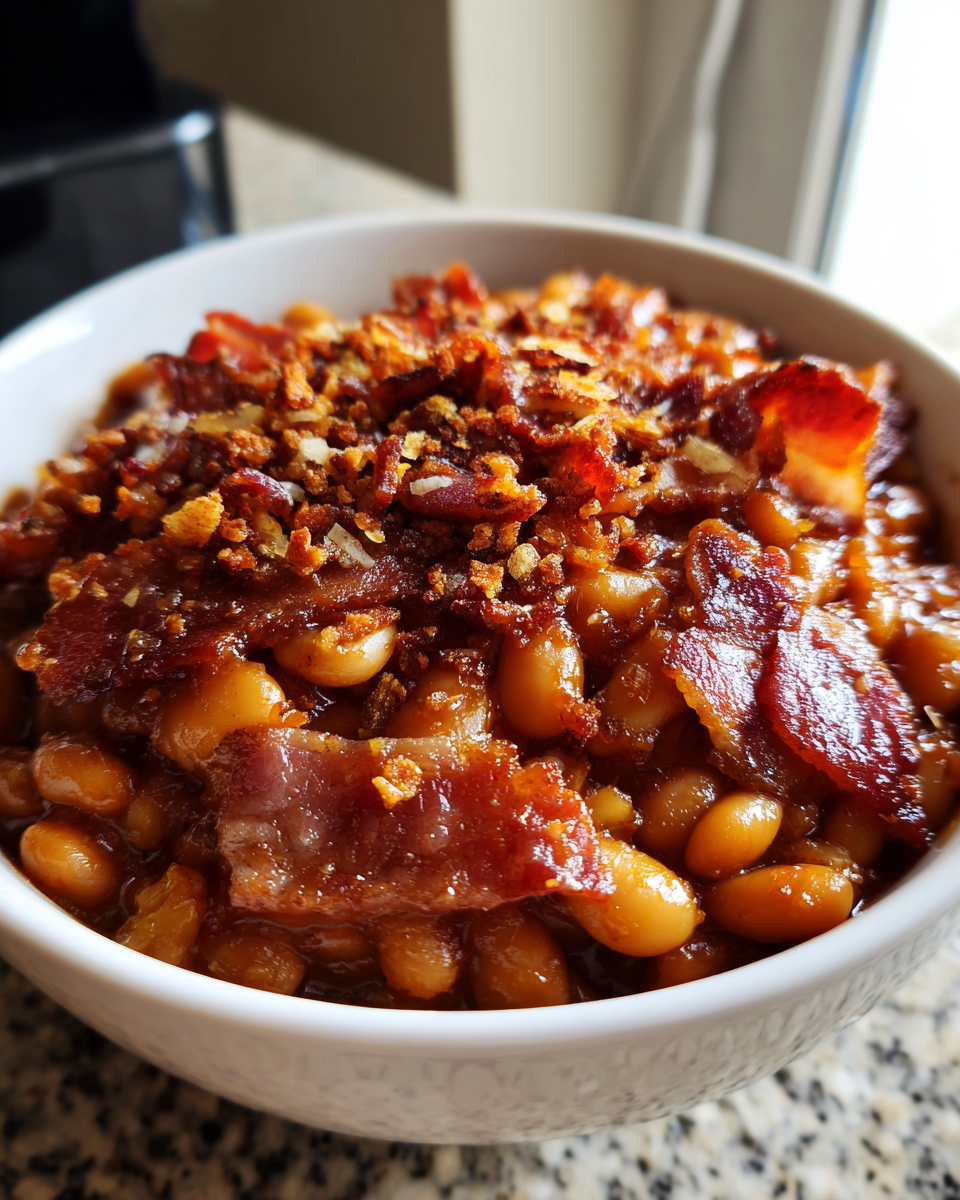 Homestyle Baked Beans with Bacon - detail 4