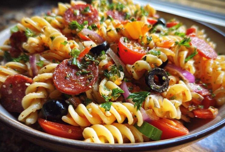 Italian Pasta Salad with Pepperoni