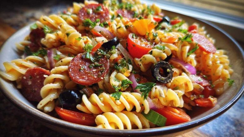 Italian Pasta Salad with Pepperoni