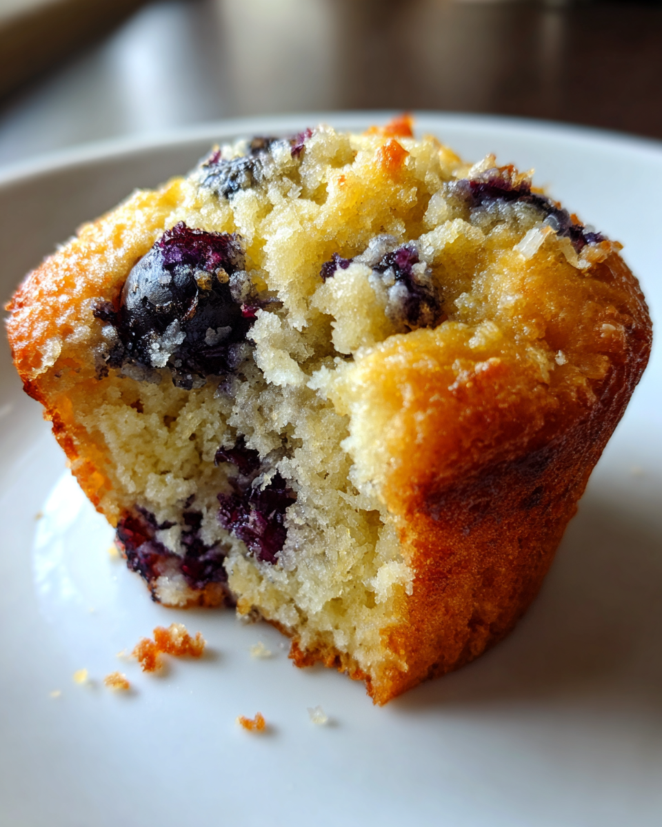 Lemon blueberry muffins - detail 1
