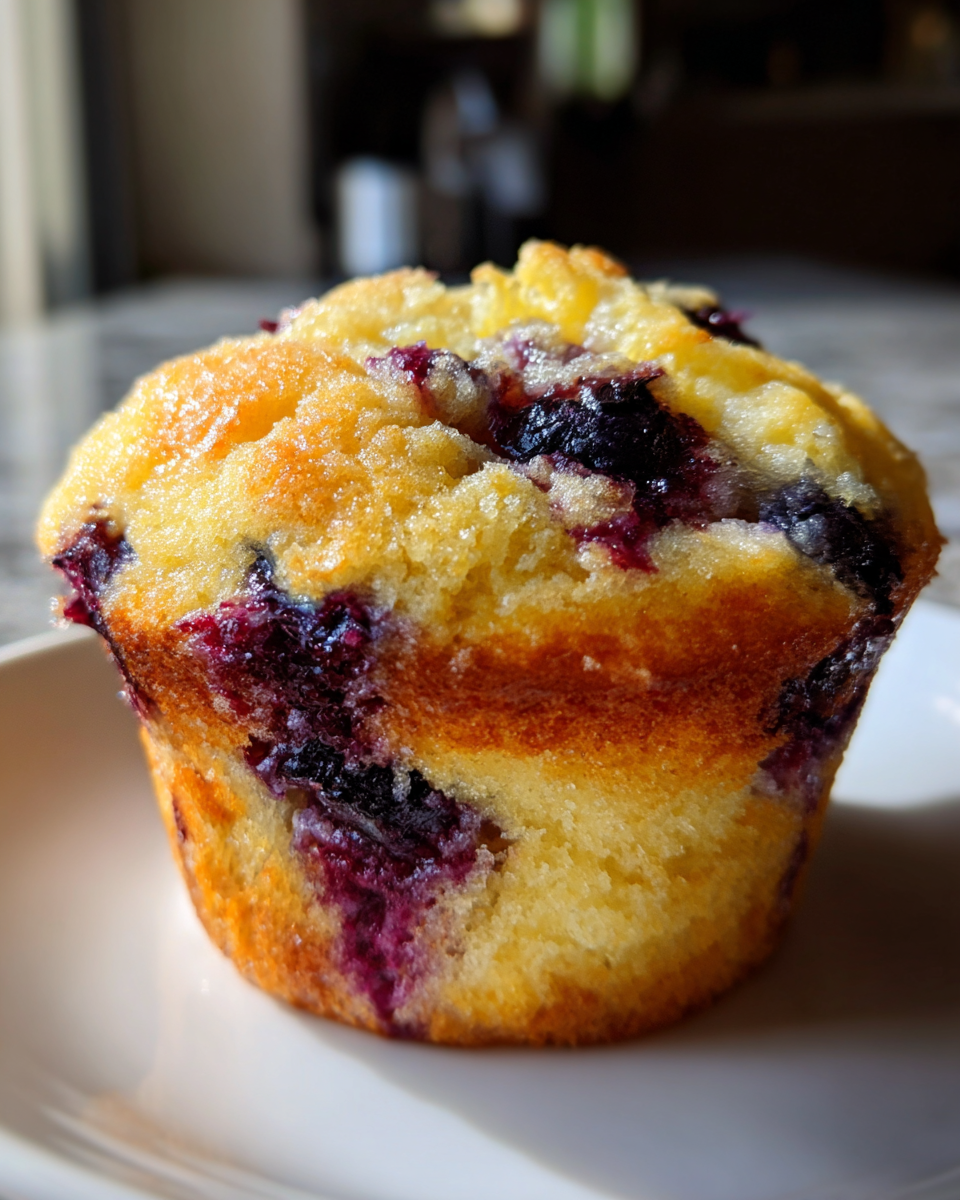 Lemon blueberry muffins - detail 3
