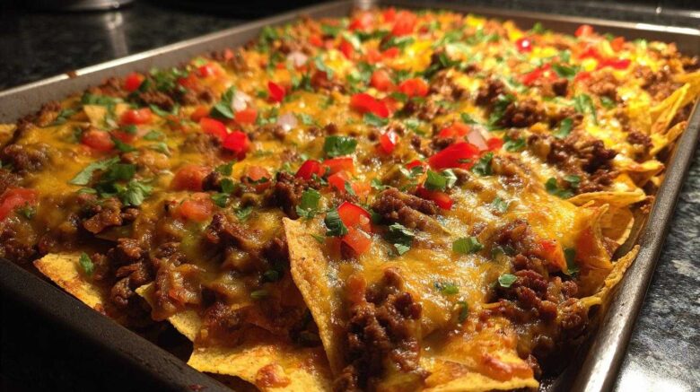 Loaded Sheet Pan Nachos