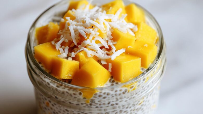 Mango Coconut Chia Pudding