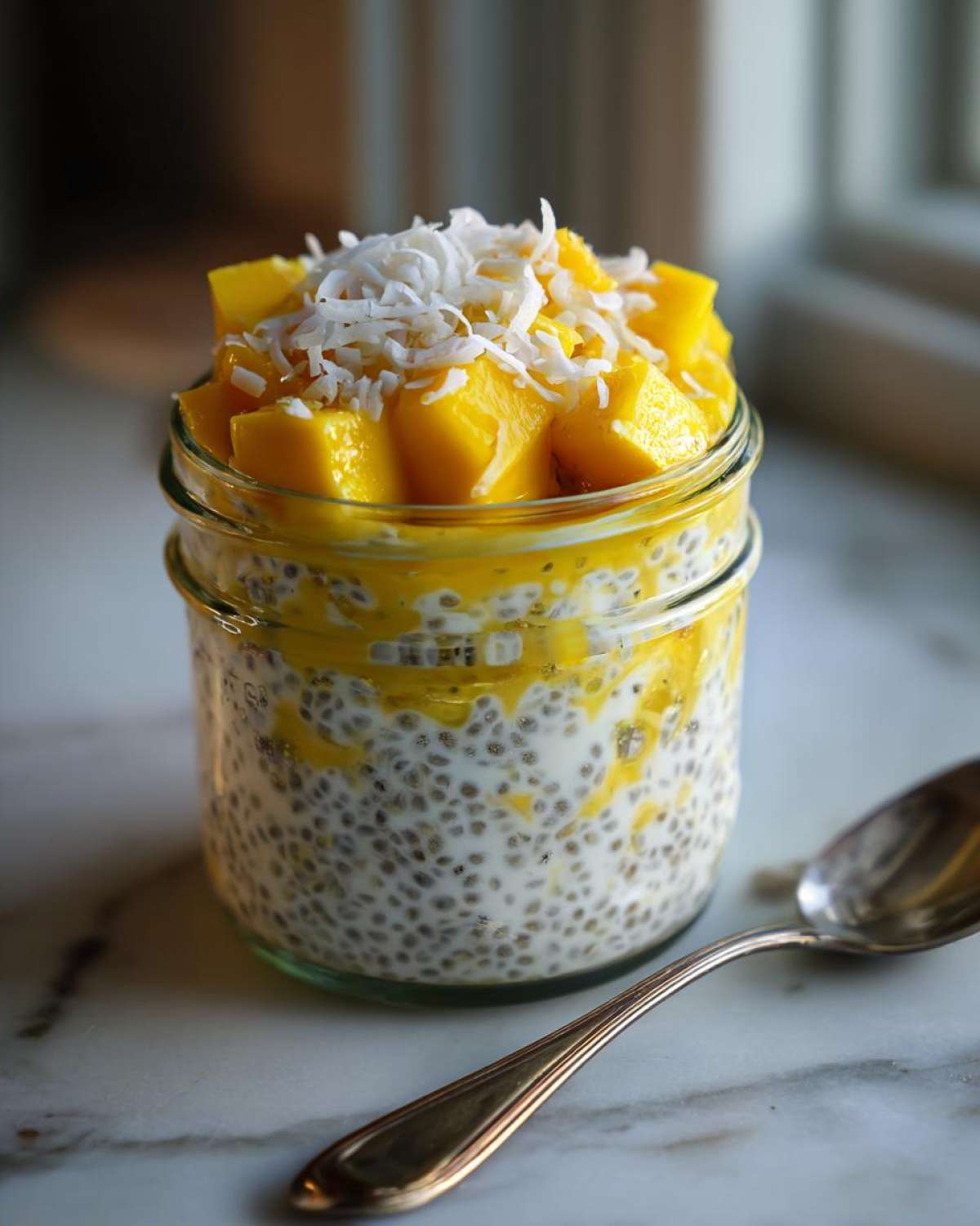 Mango Coconut Chia Pudding - detail 2