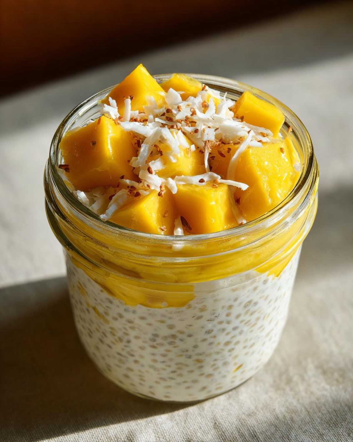 Mango Coconut Chia Pudding - detail 3