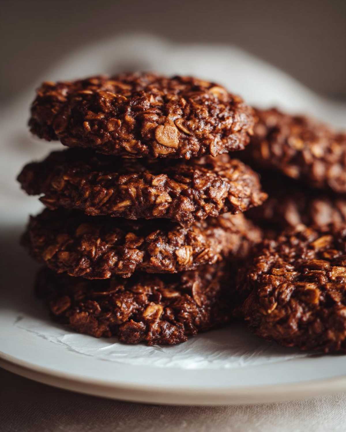 No-Bake Chocolate Oatmeal Cookies - detail 3