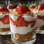 No-Bake Strawberry Cheesecake Cups