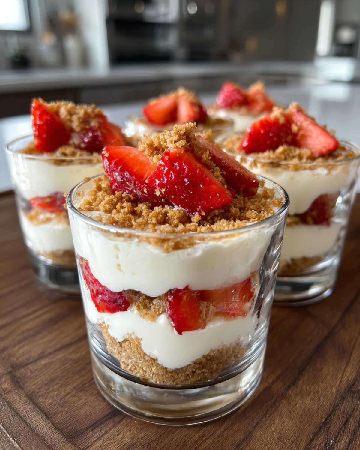 No-Bake Strawberry Cheesecake Cups - detail 4