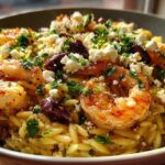 One-Pan Mediterranean Shrimp Orzo