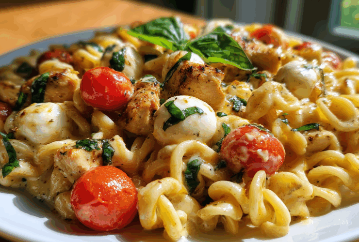 One-Pot Caprese Chicken Pasta