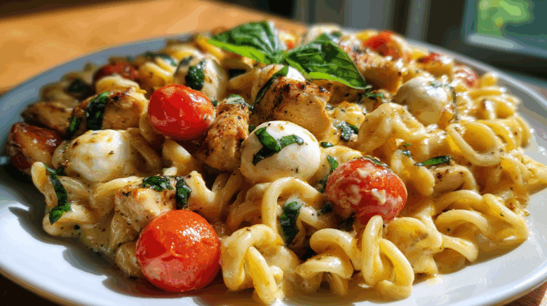 One-Pot Caprese Chicken Pasta