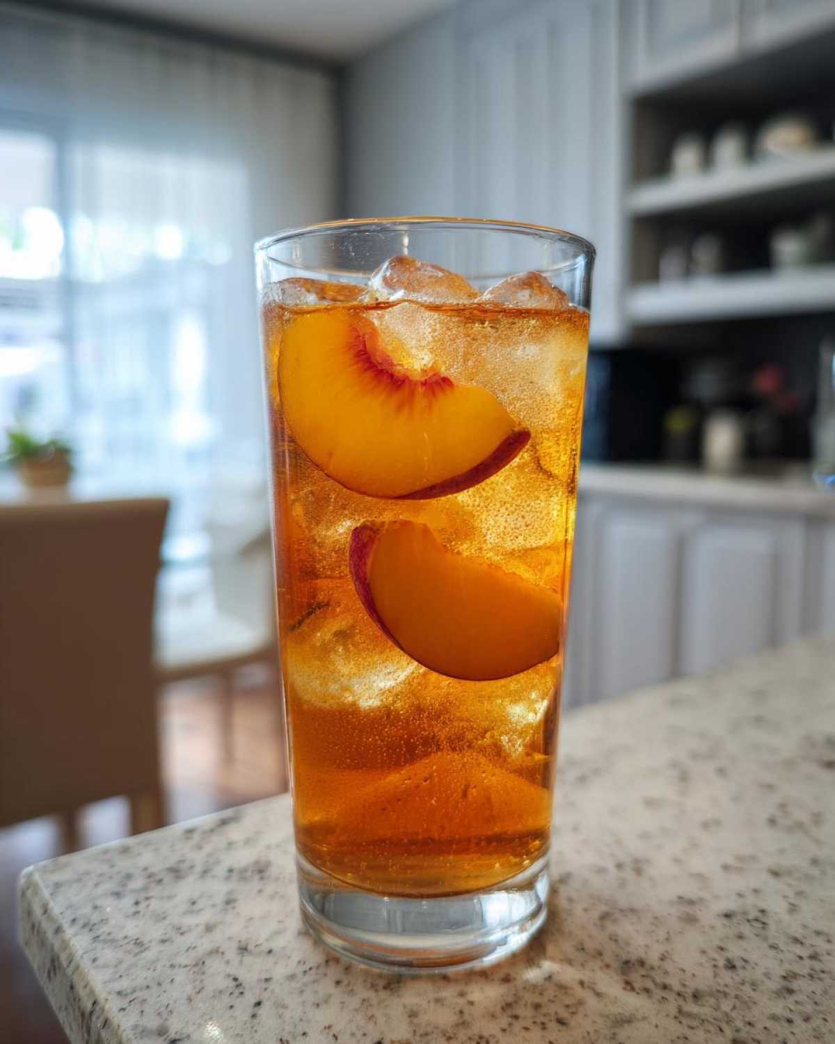 Peach Iced Tea with Fresh Peach Syrup - detail 4