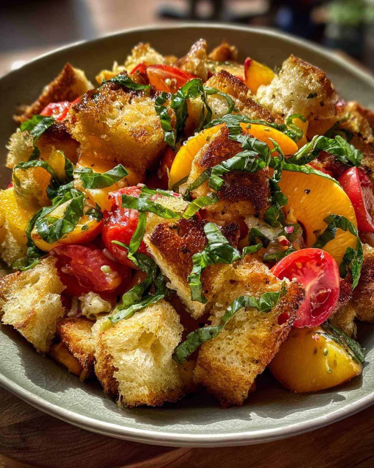 Peach & Tomato Panzanella - detail 2