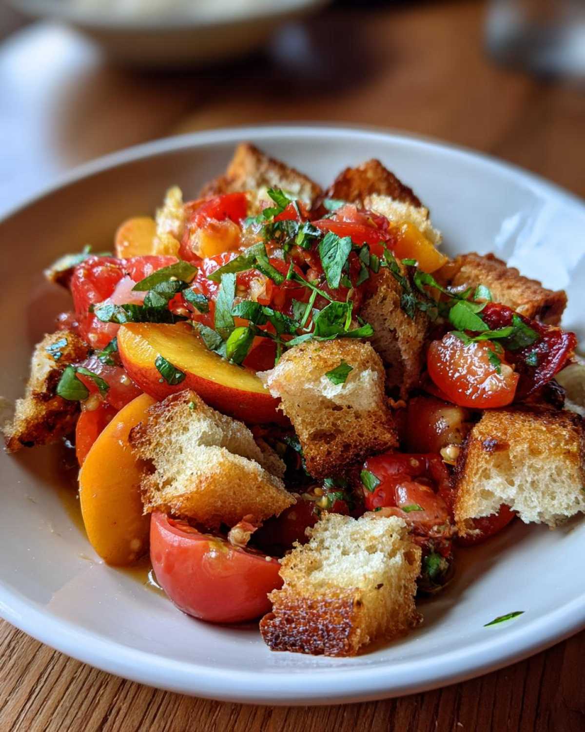 Peach & Tomato Panzanella - detail 3