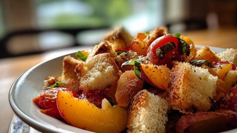 Peach & Tomato Panzanella