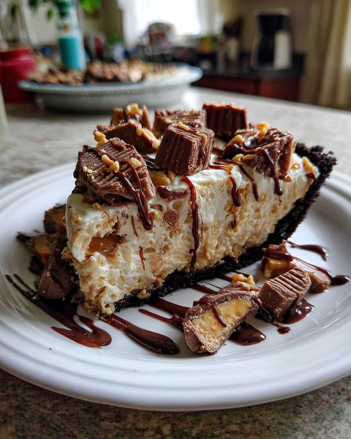 Peanut Butter Cup Icebox Pie - detail 4