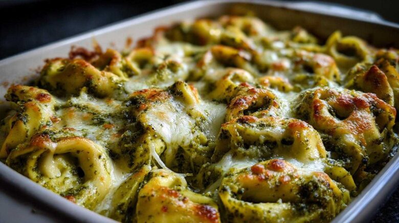 Pesto Tortellini Bake (5-Ingredient)