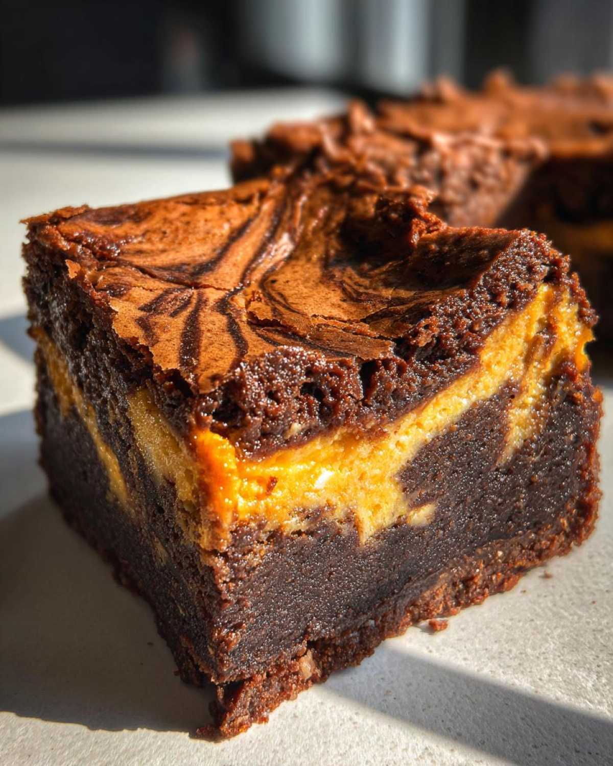 Pumpkin Cheesecake Brownies - detail 1