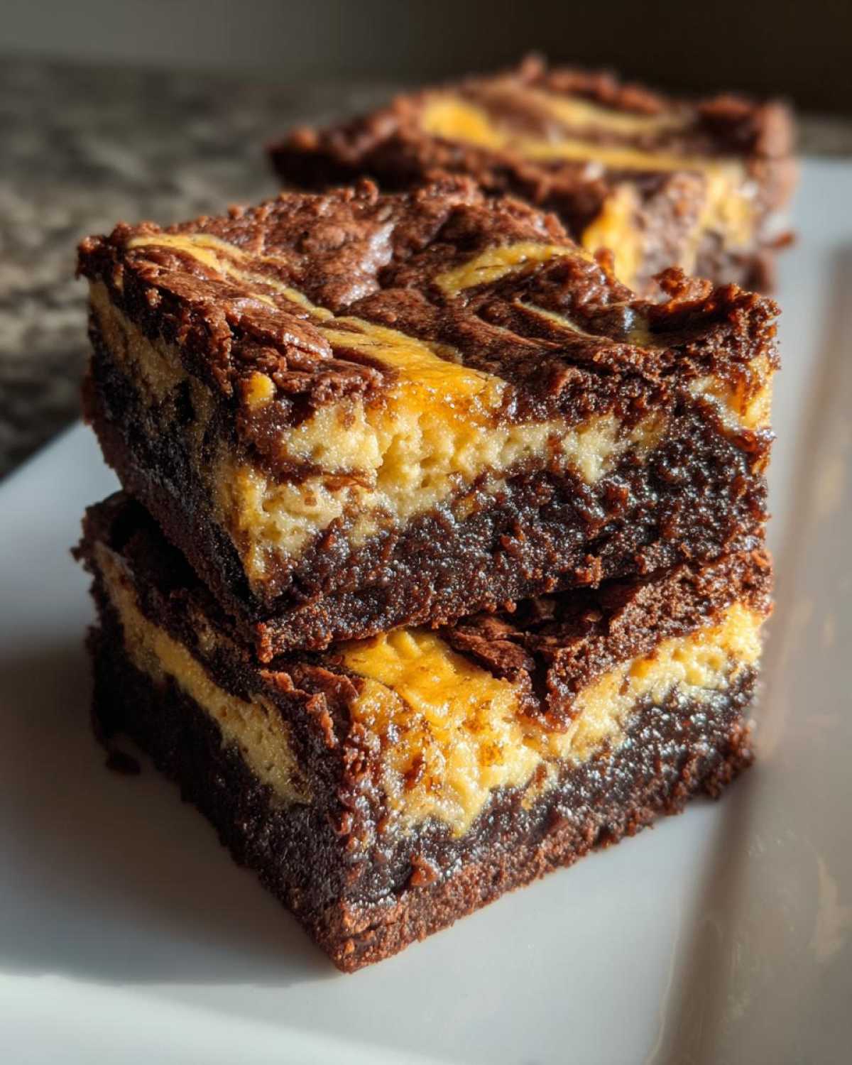Pumpkin Cheesecake Brownies - detail 4