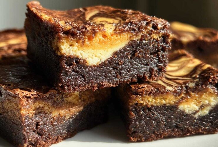 Pumpkin Cheesecake Brownies