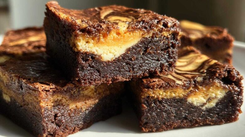 Pumpkin Cheesecake Brownies