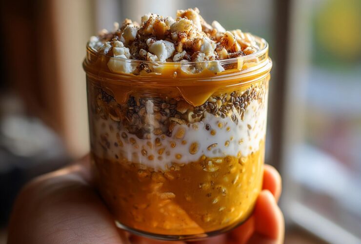 Pumpkin Spice Latte Overnight Oats