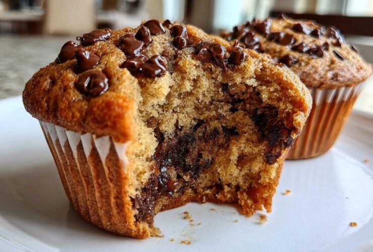 Pumpkin chocolate chip muffins