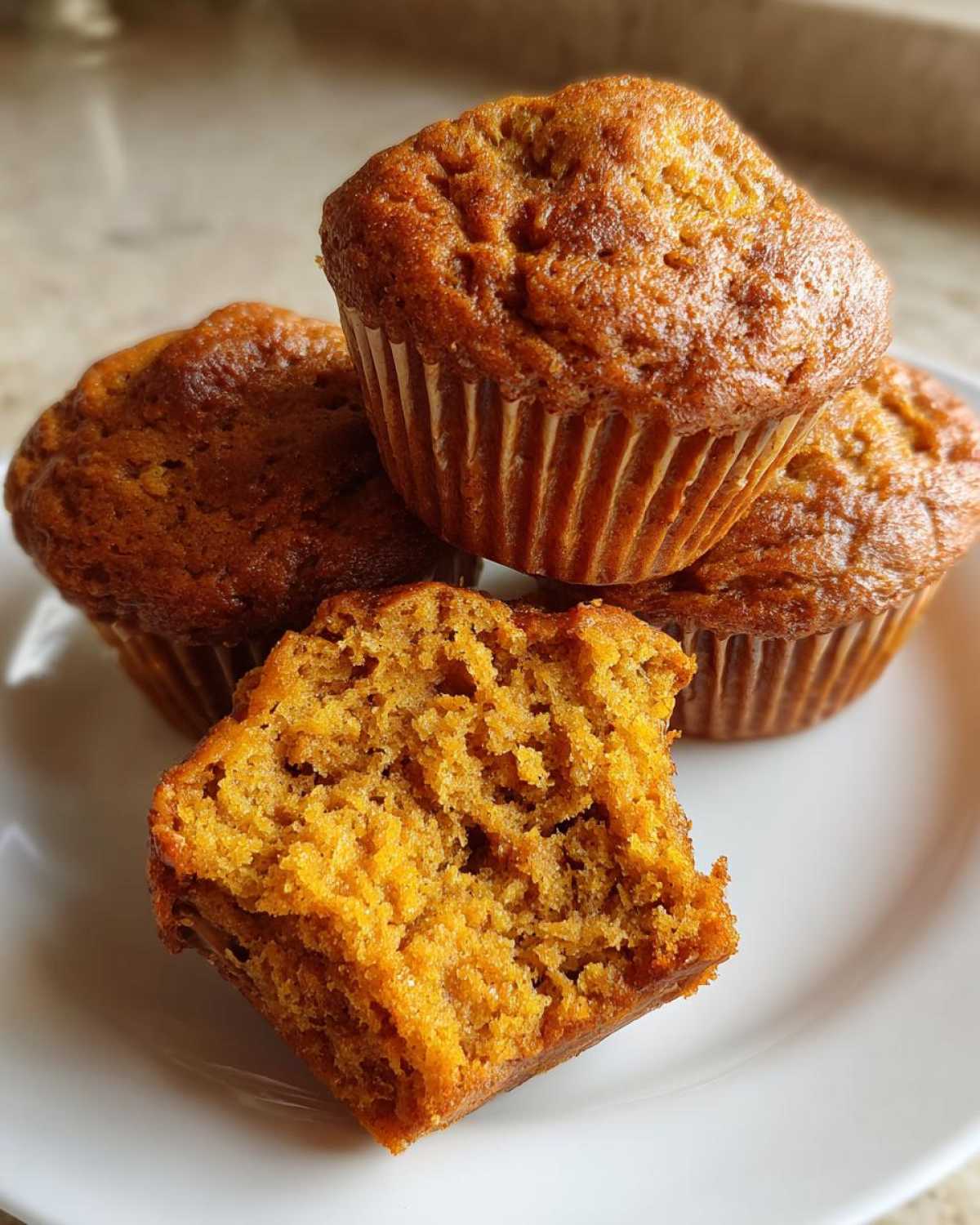 Pumpkin spice muffins - detail 1