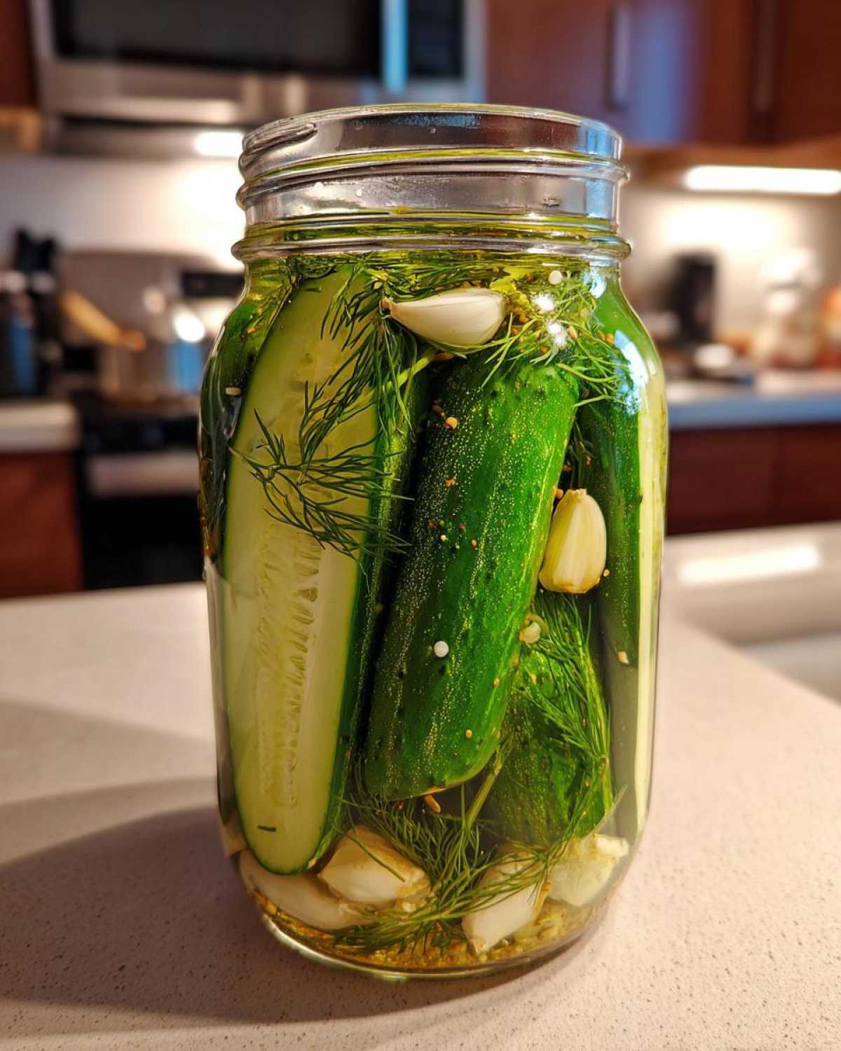 Quick Refrigerator Dill Pickles - detail 1