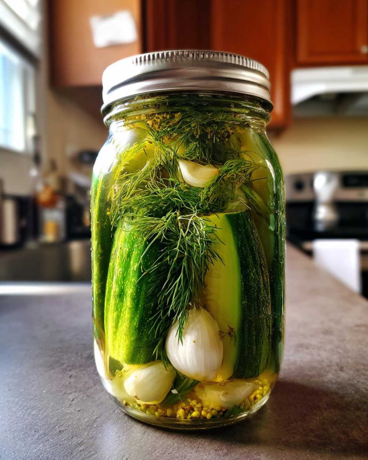 Quick Refrigerator Dill Pickles - detail 2