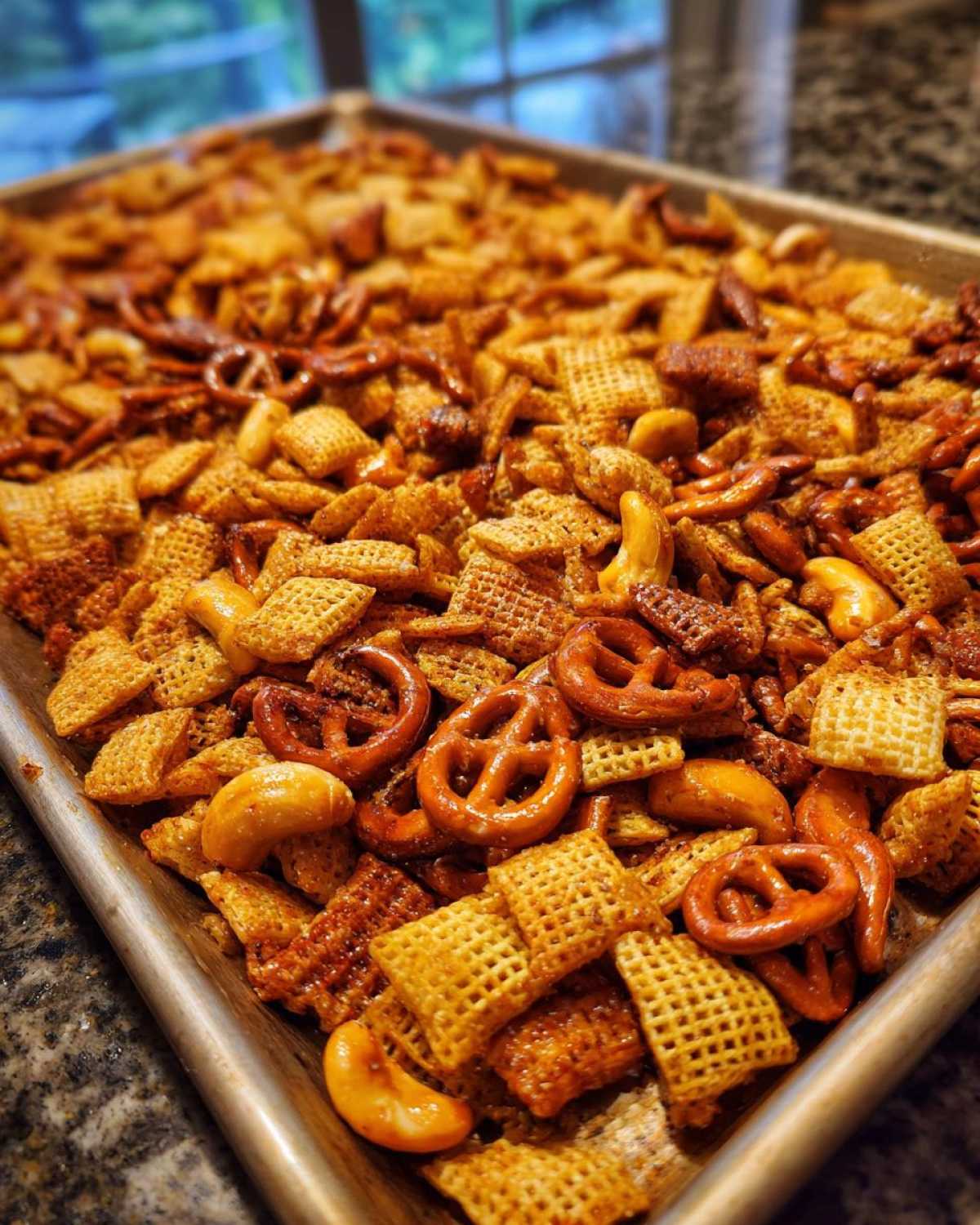 Savory Homemade Chex Mix - detail 2