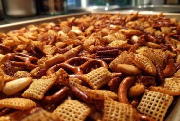 Savory Homemade Chex Mix