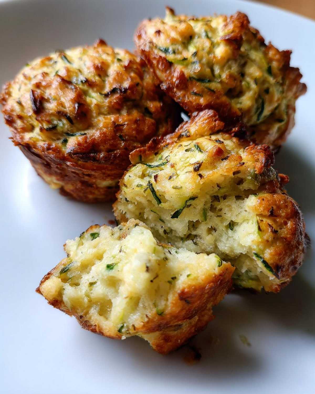 Savory zucchini cheese muffins - detail 3
