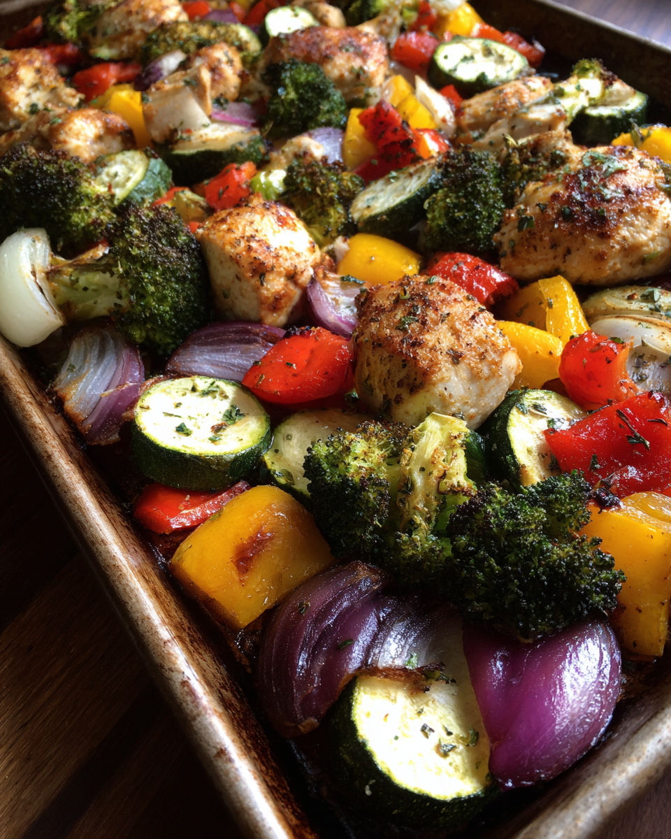 Sheet Pan Chicken & Summer Veggies - detail 1