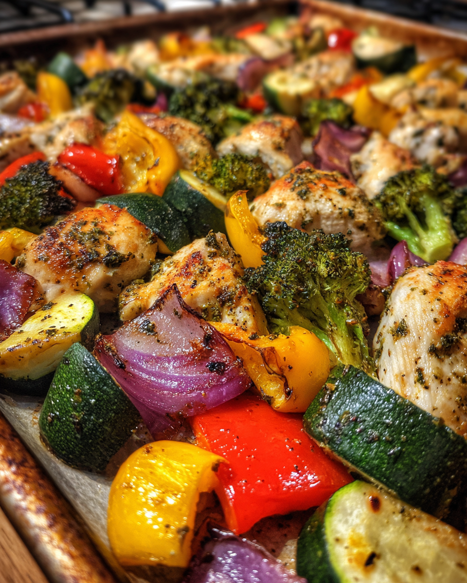 Sheet Pan Chicken & Summer Veggies - detail 2