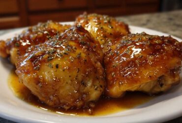Slow Cooker Honey Garlic Chicken Thighs