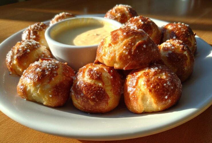Soft Pretzel Bites with Beer Cheese