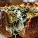 Spinach Artichoke Dip Bread Bowl