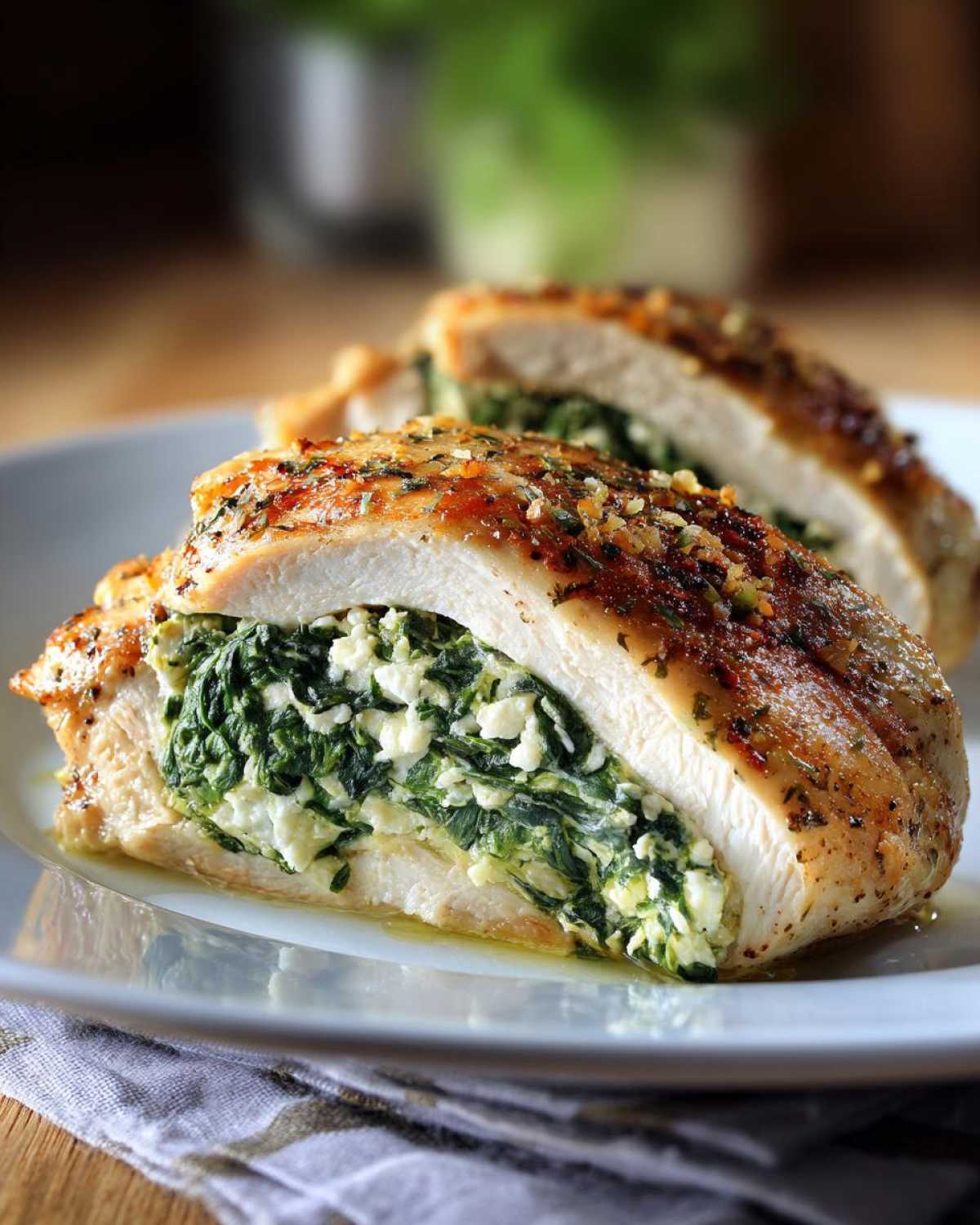 Spinach & Feta Stuffed Chicken - detail 2