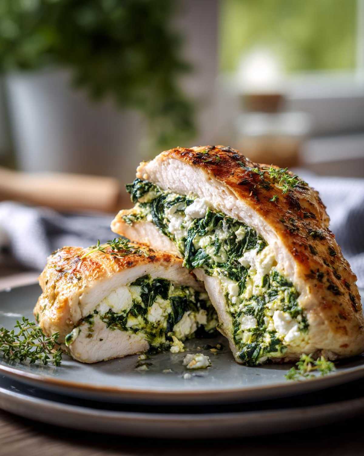 Spinach & Feta Stuffed Chicken - detail 4