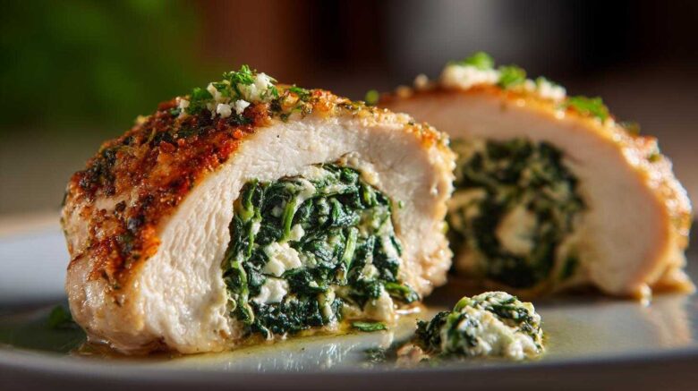 Spinach & Feta Stuffed Chicken