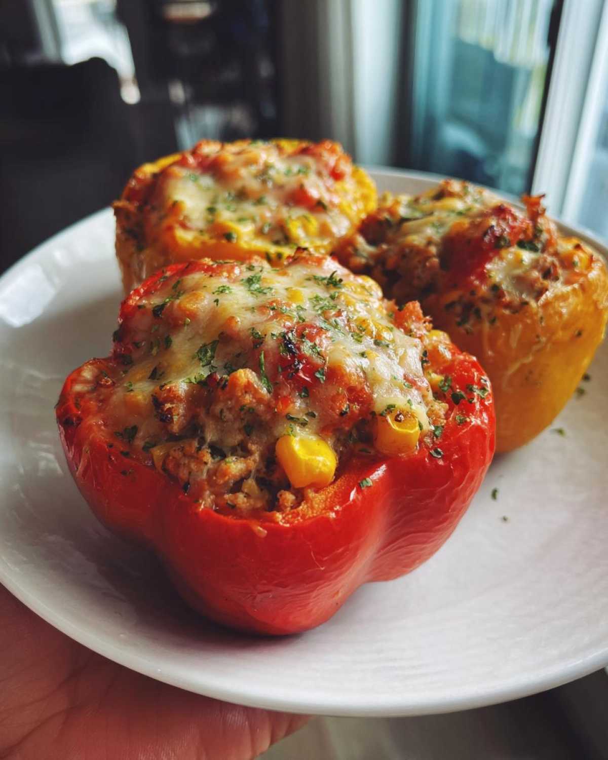Stuffed Bell Peppers with Turkey & Corn - detail 1