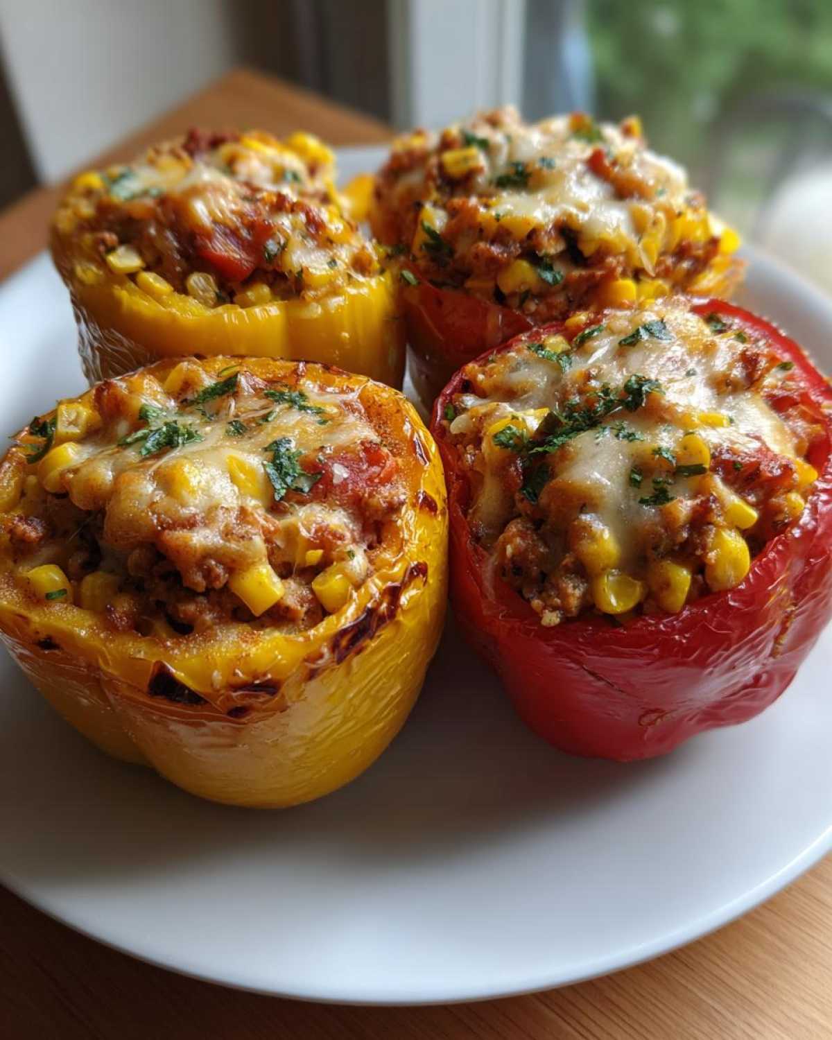 Stuffed Bell Peppers with Turkey & Corn - detail 3