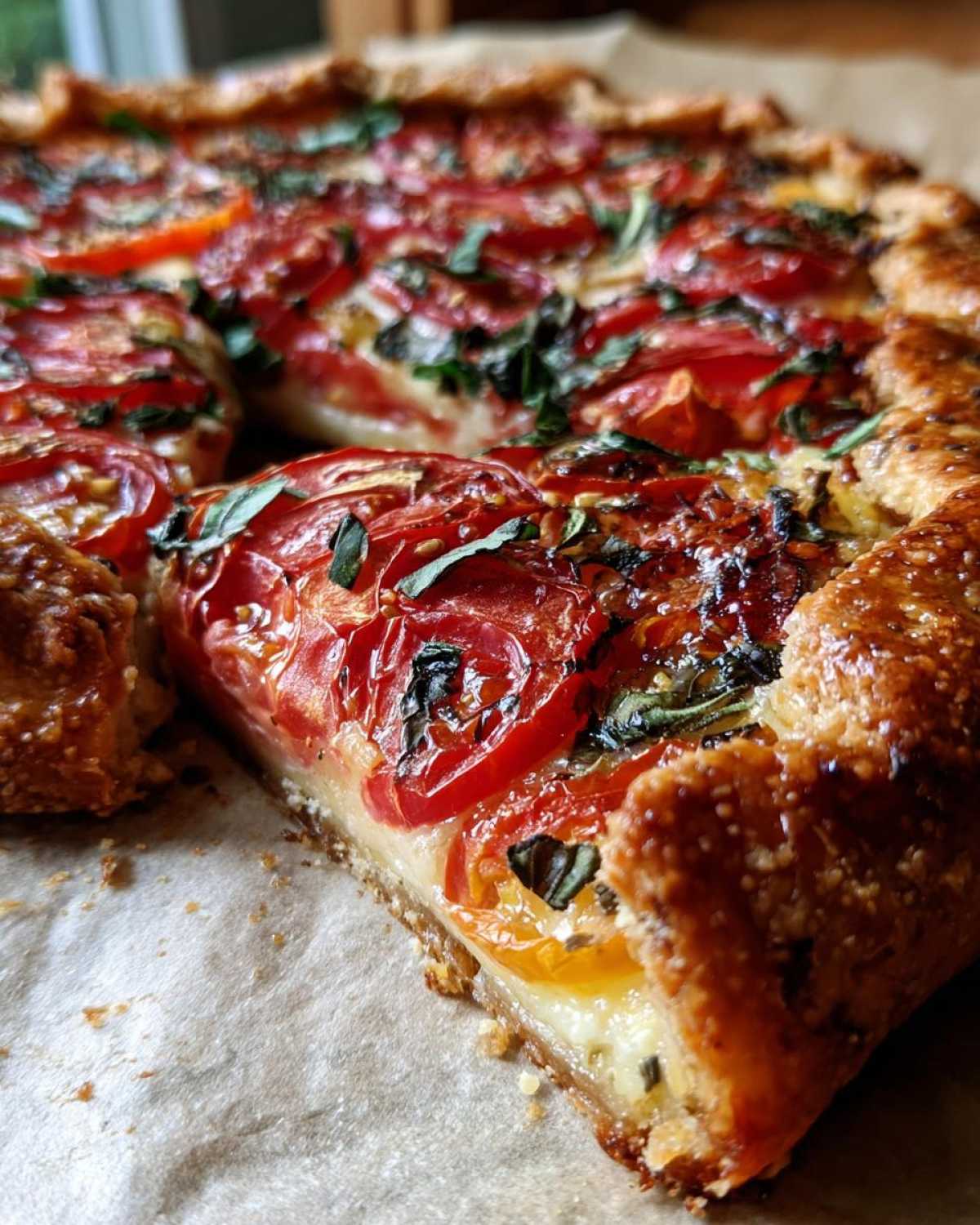 Tomato Basil Galette - detail 2