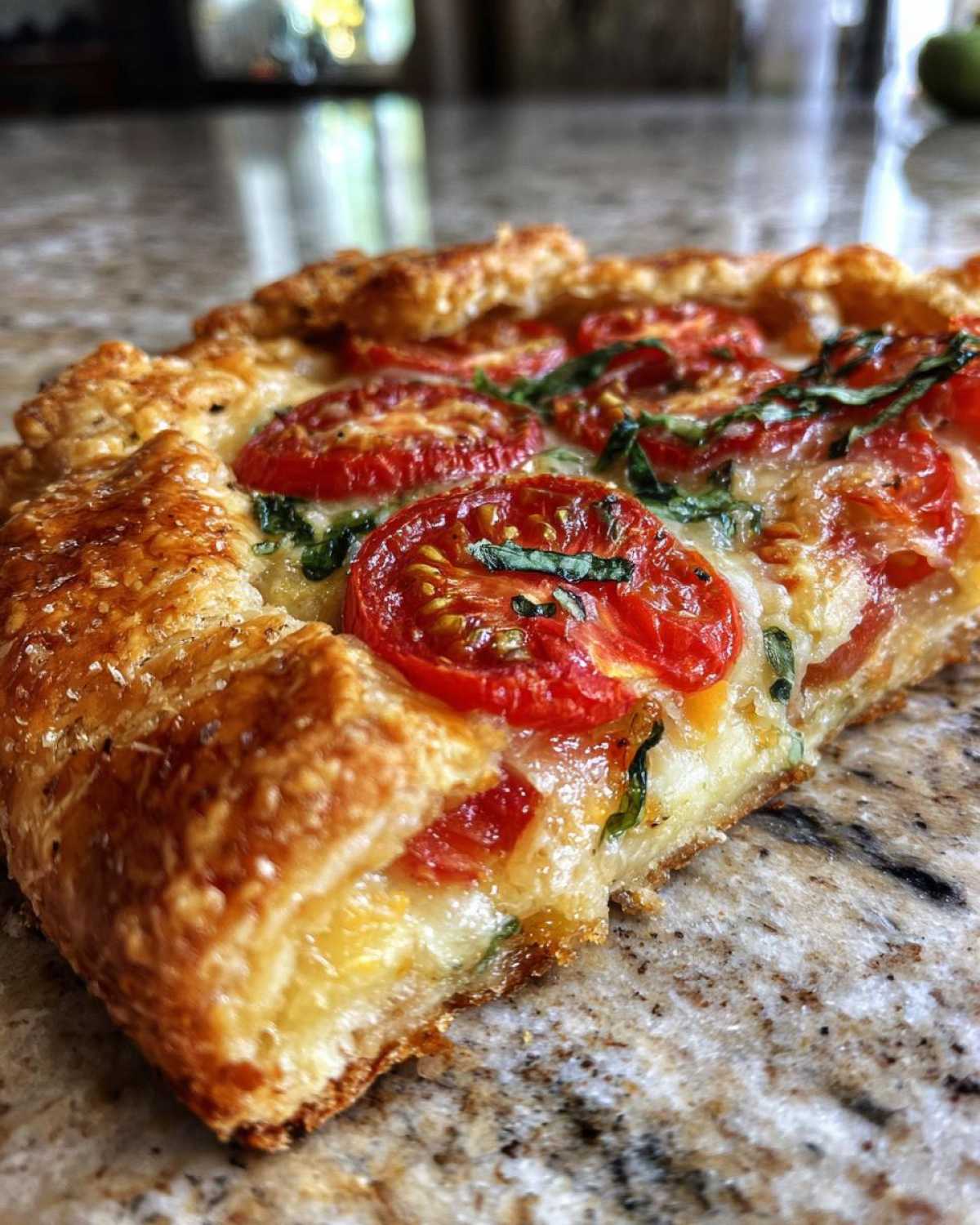 Tomato Basil Galette - detail 3
