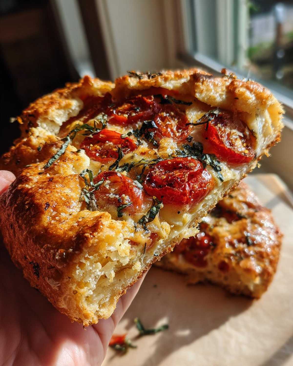 Tomato Basil Galette - detail 4