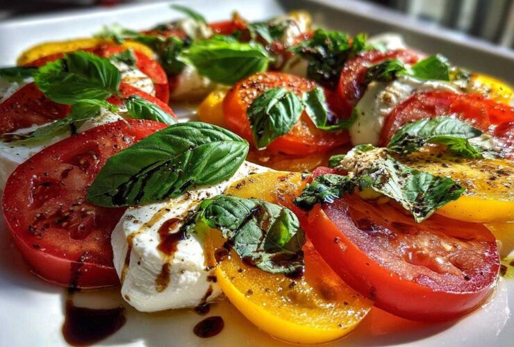 Tomato Burrata Salad with Basil