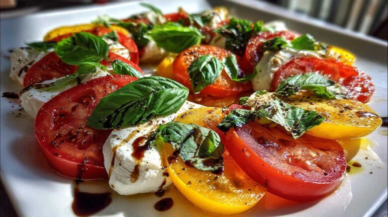 Tomato Burrata Salad with Basil