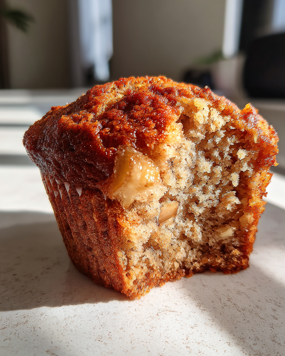 Vegan banana muffins - detail 1