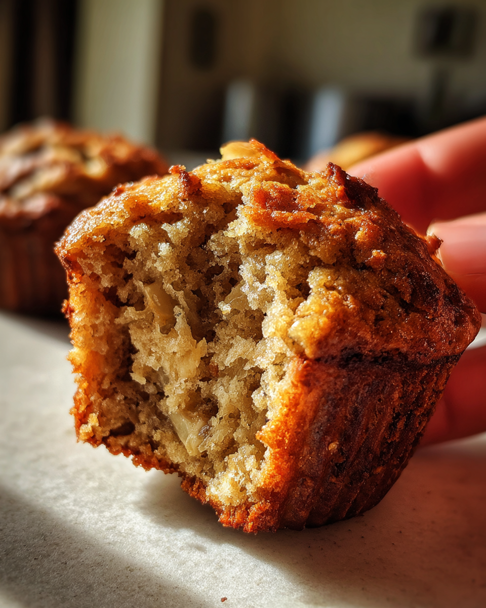 Vegan banana muffins - detail 2